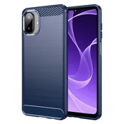 TPU gel maska Brushed Carbon za Samsung Galaxy A07 - plav