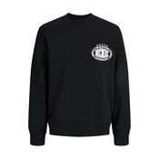JACK & JONES Majica JCOFADE črna/bela
