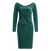 Vera Mont Koktel haljina, smaragdno zelena