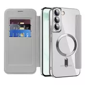 Etui SmartMag Book z Magsafe tehnologijo in RFID denarnico za Samsung Galaxy S22 Plus - gray