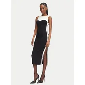 Elisabetta Franchi Pletena obleka AM-44S-66E2-V420 Črna Slim Fit