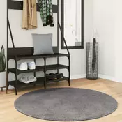 Tepih HUARTE kratkih vlakana mekani i perivi antracit O 120 cm