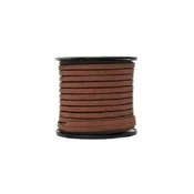 Velur traka 5 mm braon