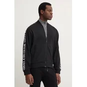 Bombažen pulover Versace Jeans Couture moški, črna barva, 77GAIC02 CF02C