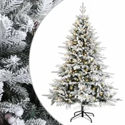 Vidaxl Umetno Zložljivo Božično Drevo 240 cm 300 LED Toplo bela