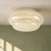 Lucande stropna svetilka Leilani, O 35 cm, rumena, E27, steklo - Dnevna soba/jedilnica - Dizajn