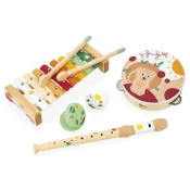 Janod Muzicki set za decu Sunshine, Drveni, 5 instrumenata, Šareni