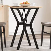 Blagovaonski stol Y-oblika 50x50x75 cm od borovine i celik