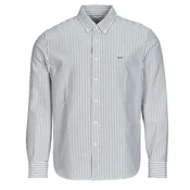 Pamucna košulja Levis boja: siva, relaxed, s button-down ovratnikom