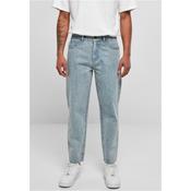 Mens Jeans Spray Logo Light Blue