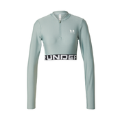 UNDER ARMOUR Funkcionalna majica HeatGear svetlo zelena/črna/bela