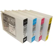 Komplet 4. kartuš Fenix E-T7551XLBK + T7552XLC + T7553XLM + T7554XLY, za Epson WorkForce WF-8010, WF-8090, WF-8510, WF-8590 - črna za 5.000 stani in po 4.000 strani po vsaki barvni
