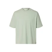 SELECTED Majica SLHNORMAN ecru/prljavo bijela / žuta / pastelno zelena / crna