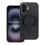 OEM Črno etui za iPhone 16 Gentleman Mag Cover, združljivo z MagSafe