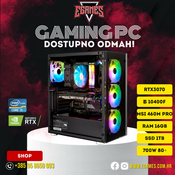 ASUS gaming računalo (TUF RTX 3070 8GB DDR4-3000, 2x8GB, 6x 2.90GHz)