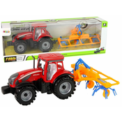 shumee Rdeči traktor z grabljami na torni pogon