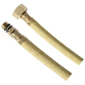 Prilagodljiva cev iz nerjavečega jekla M10x3/8, 40 cm, zlata mat - Zlata mat barva - 40 cm - Aqualine - 24 - Lepilo - Drugo - 400 - 3-delne tuš kabine - FxMBK M10x3/8 - 14