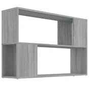 Vidaxl Knjižna omara siva sonoma 100x24x163 cm konstruiran les