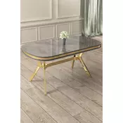 HANAH HOME Trpezarijski sto Olya Anthracite Gold