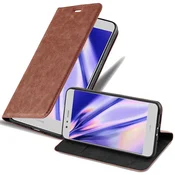 Cadorabo Cadorabo Ohišje, združljivo z Huawei P10 LITE v kapučino rjava - Zaščitni ovitek z magnetnim zapiranjem, stoječo funkcijo in režo za kartice, (20560966)