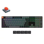 Keychron Keychron K5 QMK Brezžična Mehanska Tipkovnica (Version 2) RGB LED (Hot-swappable)/Red/K5X-H1, (22108198)