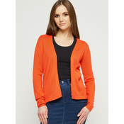 Short orange cardigan