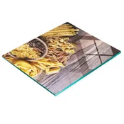 shumee Kaljena steklena plošča z dekorativnim vzorcem mešanica za testenine 60x52 cm