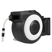 Northix Zložljiv stenski kolut za cev 30 m 180° PVC PP kovina