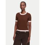 Luisa Spagnoli Pulover Casilda 100505 Rjava Regular Fit