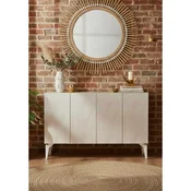 Hanah Home komoda Gumus 120, 120 cm, bela / travertin