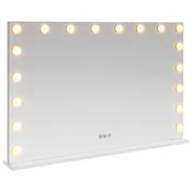 Vidaxl LED ogledalo za toaletno mizo Bela 80 x 10 x 52,5 cm