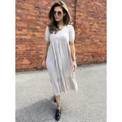 Beige dress Och Bella BI-25504.beige