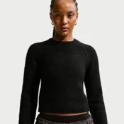 Nike Chill Knit Womens Slim Long-Sleeve Jumper - Black