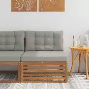 Vanjska srednja sofa Cvrsto drvo akacije Prirodna