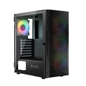 Modecom Aramis ARGB Midi ATX kucište 2xUSB2.0, 1xUSB3.0 Ventilator: 4x12cm, kaljeno staklo, RGB, Gaming