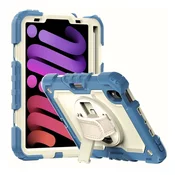 Ohišje za iPad Mini 6 8,3 2021 z naramnico modro-belo