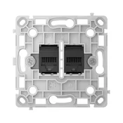 Ajax Systems 128848.165.BL Črno vertikalno vgrajeno RJ45 LAN vtičnico - OutletCore (LAN) vertikalno