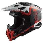 Motocross kaciga LS2 MX703 C X-Force Victory crno-crveno-bijela