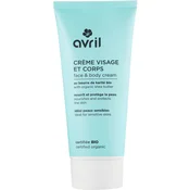 Avril Organic Shea Butter Cream for Face and Body Sensitive Skin 200ml