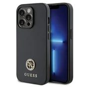 Guess Ovitek za iPhone 13 Pro Guess Strass Metal Logo črne barve