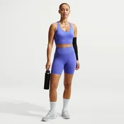 Nike Pro Seamless Womens Dri-FIT High-Waisted 12.5cm (approx.) Biker Shorts - Blue