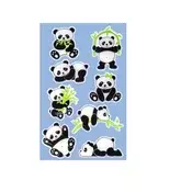 Naljepnica, plastika, 1 list, 76x120 mm, AVERY ZWECKFORM, Z-Design br. 57297, panda
