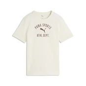 PUMA Varsity Relaxed Tee Youth, Age, Warm White, 13-14Y