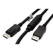 VALUE kabl DisplayPort 1.2 Active DP - DP, 4K60Hz, M/M, 15m, crni 14.99.3495-2