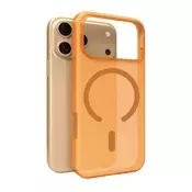 Puro Silikonska maskica Magsafe Daylight za iPhone 17 Pro Max - prozirno narancasta