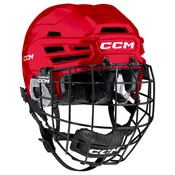 Hokejska čelada CCM Tacks 920 Combo Red Senior M
