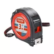 Extol Premium Merilni trak 3 m, širina traku 19 mm, gumijasta prevleka, 3153