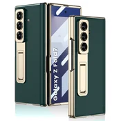 Overboard Ovitek GKK za Samsung Galaxy Z Fold7 5G s steklom in stojalom - zelen