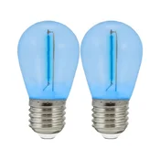 Komplet 2x LED sijalice PARTY E27/0,3W/36V plava