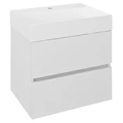 ODETTA Vanity Unit 57x50x43,5cm, sijajna bela - Bela - 57x50x43,5 cm - Sapho - ODETTA - 24 - MDF/laminat - 570 - 500 - 435 - 14